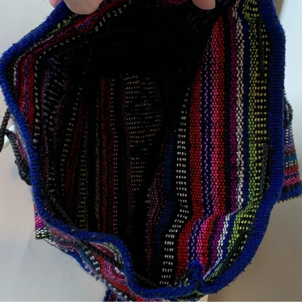 Handmade Woven Baja Mexican Serape‎ Hippie Backpack